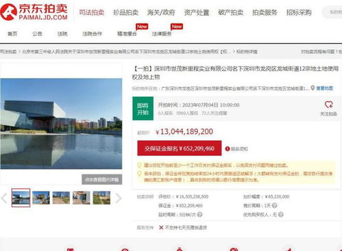 起拍价130亿 知名地块挂牌法拍,曾欲打造深圳最高楼